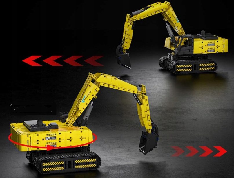 Klocki Mould King 15061 Zdalnie Sterowana Koparka Gąsienicowa 1113 el. - obrazek 2