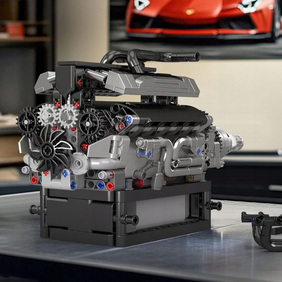 Klocki Mould King 10205 Silnik V12 733 el. - obrazek 9