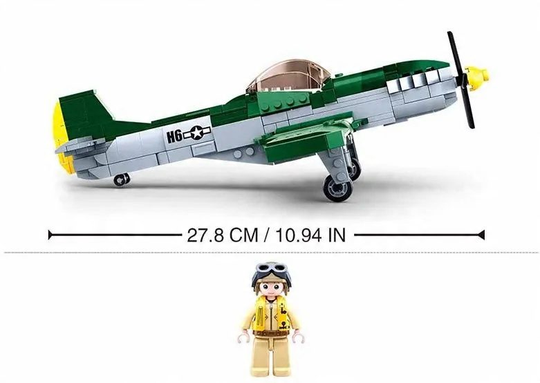 Klocki Sluban M38-B0857 Samolot Myśliwski 323 el. - obrazek 5