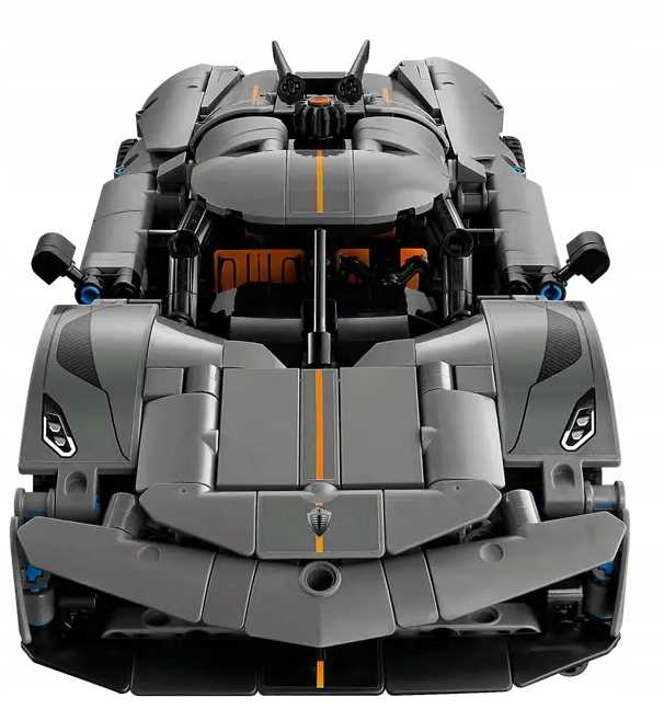 LEGO Technic 42173 Koenigsegg Jesko Absolut Szary Hipersamochód 801 el. - obrazek 11