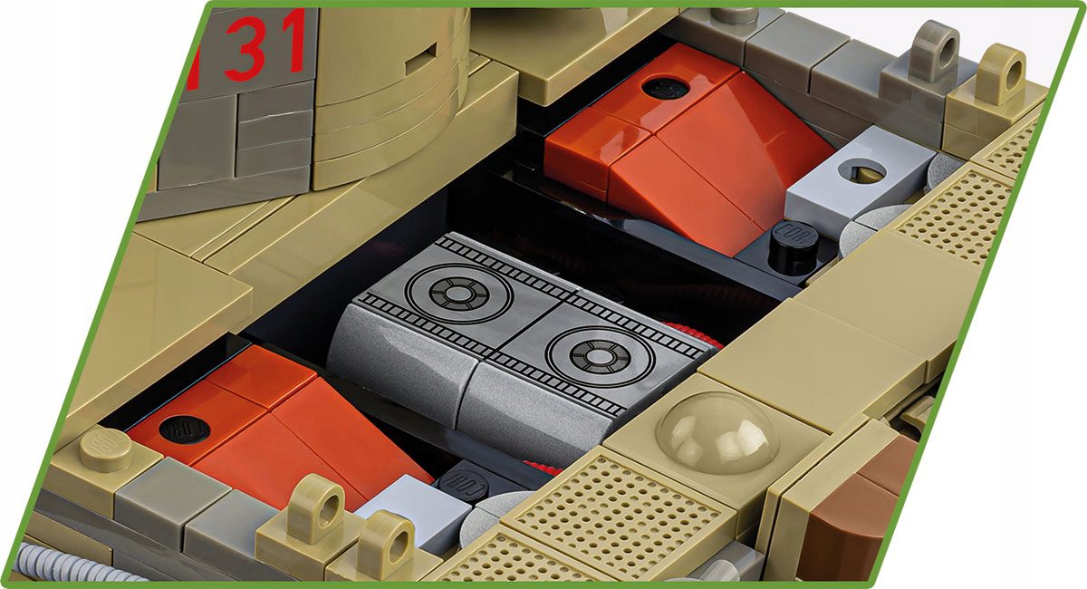 Klocki Cobi 2588 Czołg Panzer VI Tiger Tygrys 1275 el. - obrazek 7