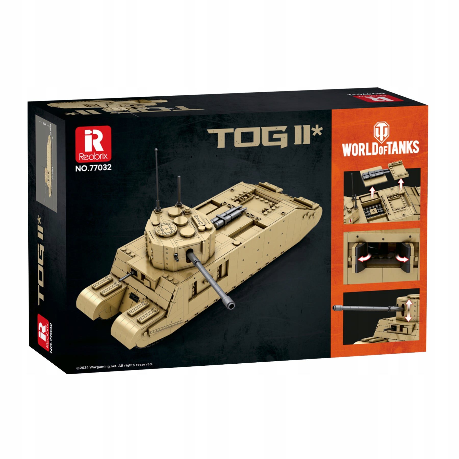 Klocki Reobrix 77032 Czołg Koncepcyjny TOG II World of Tanks 1427 el. - obrazek 5