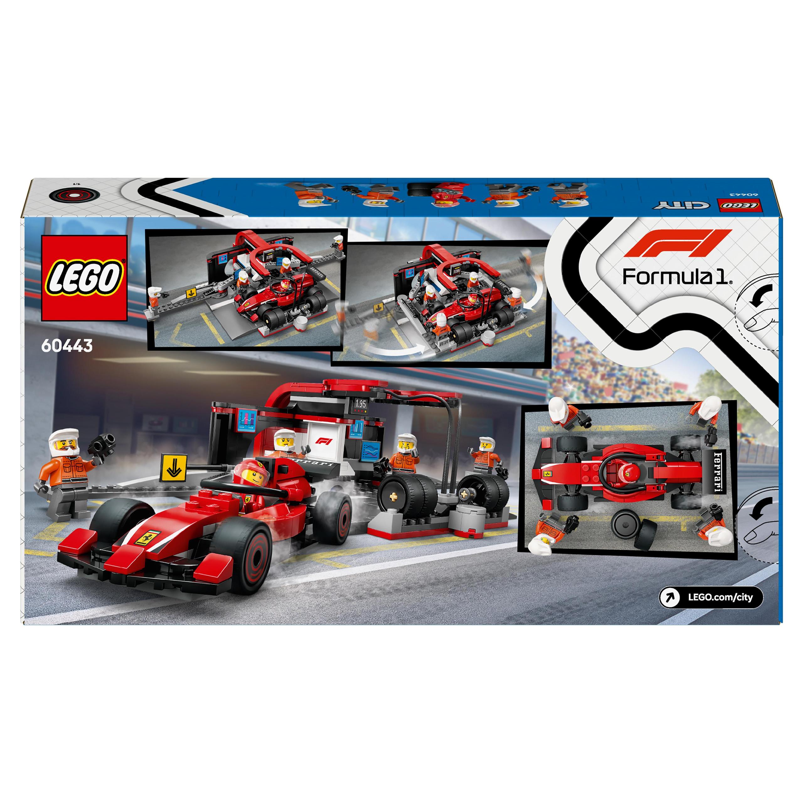 Lego City 60443 F1 Pit Stop i Mechanicy Ferrari 322 el. - obrazek 11