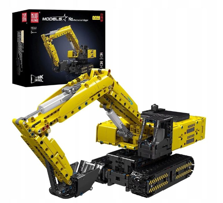 Klocki Mould King 15061 Zdalnie Sterowana Koparka Gąsienicowa 1113 el.