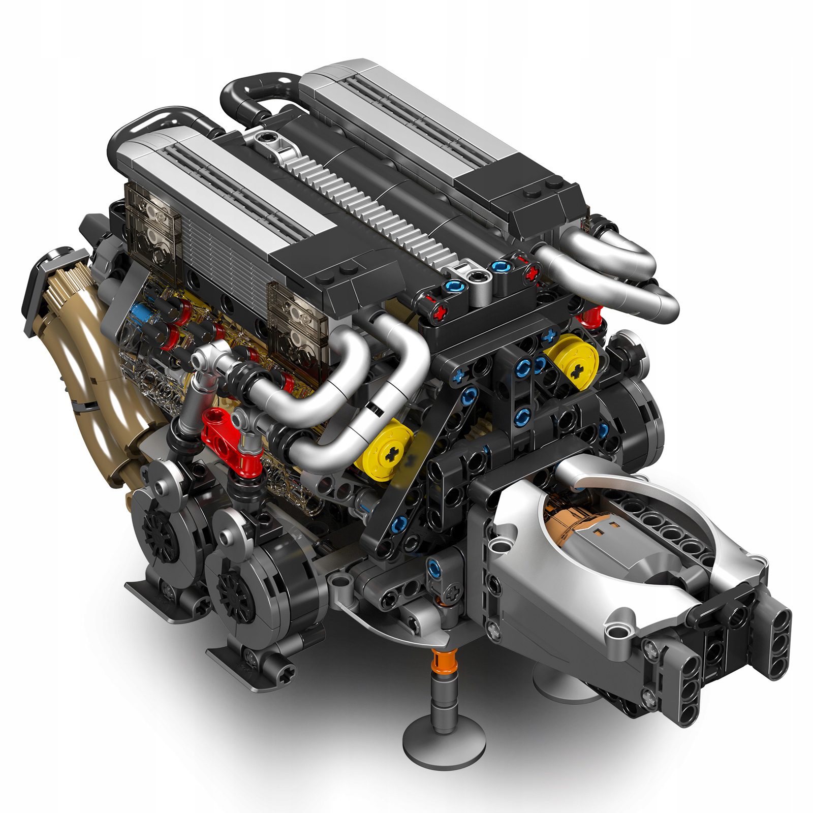 Klocki Mould King 10131 (W16) Silnik Szesnastocylindrowy 952 el. - obrazek 3