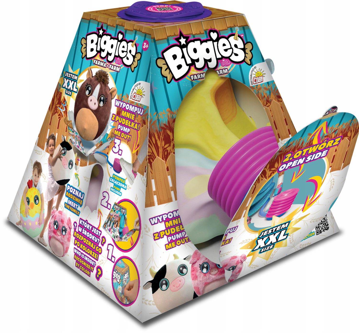 Cobi BIGGIES XXL - Maskotka do Pompowania Farma - KURCZAK - obrazek 4