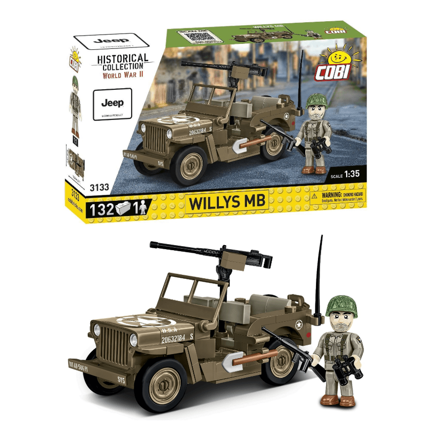 Klocki Cobi 3133 HC WWII Willys MB 132 el.