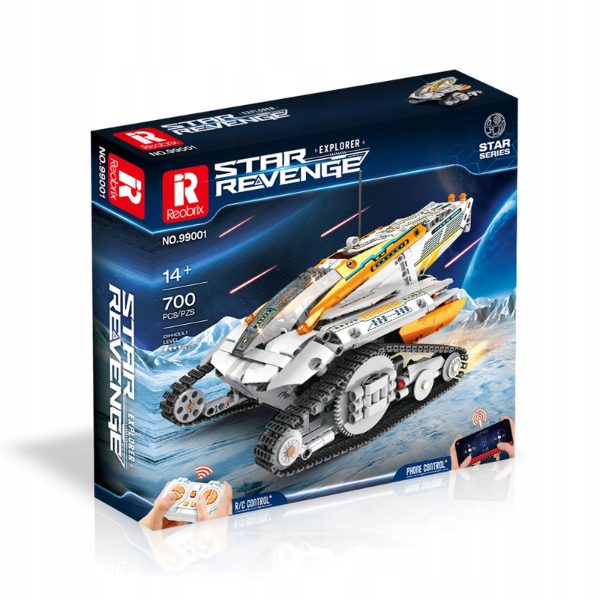 Klocki Reobrix 99001 Zdalnie Sterowany Kosmiczny Czołg 700 el. - obrazek 3