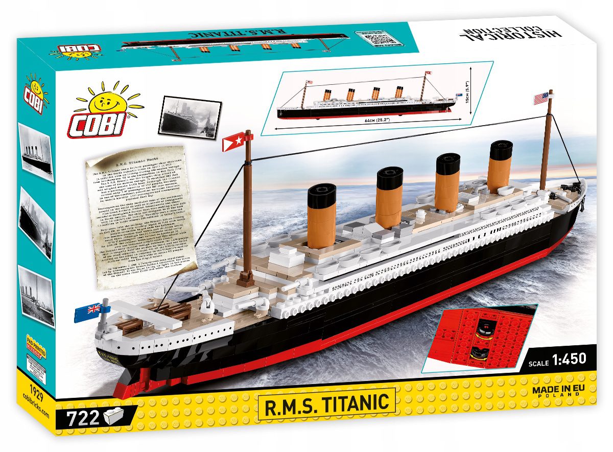 Klocki Cobi 1929 Titanic 722 el. - obrazek 7