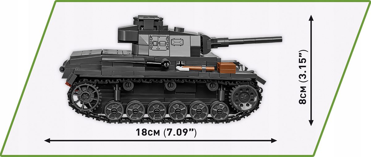 Klocki Cobi 2289 Panzer III Ausf.J 590 el. - obrazek 4