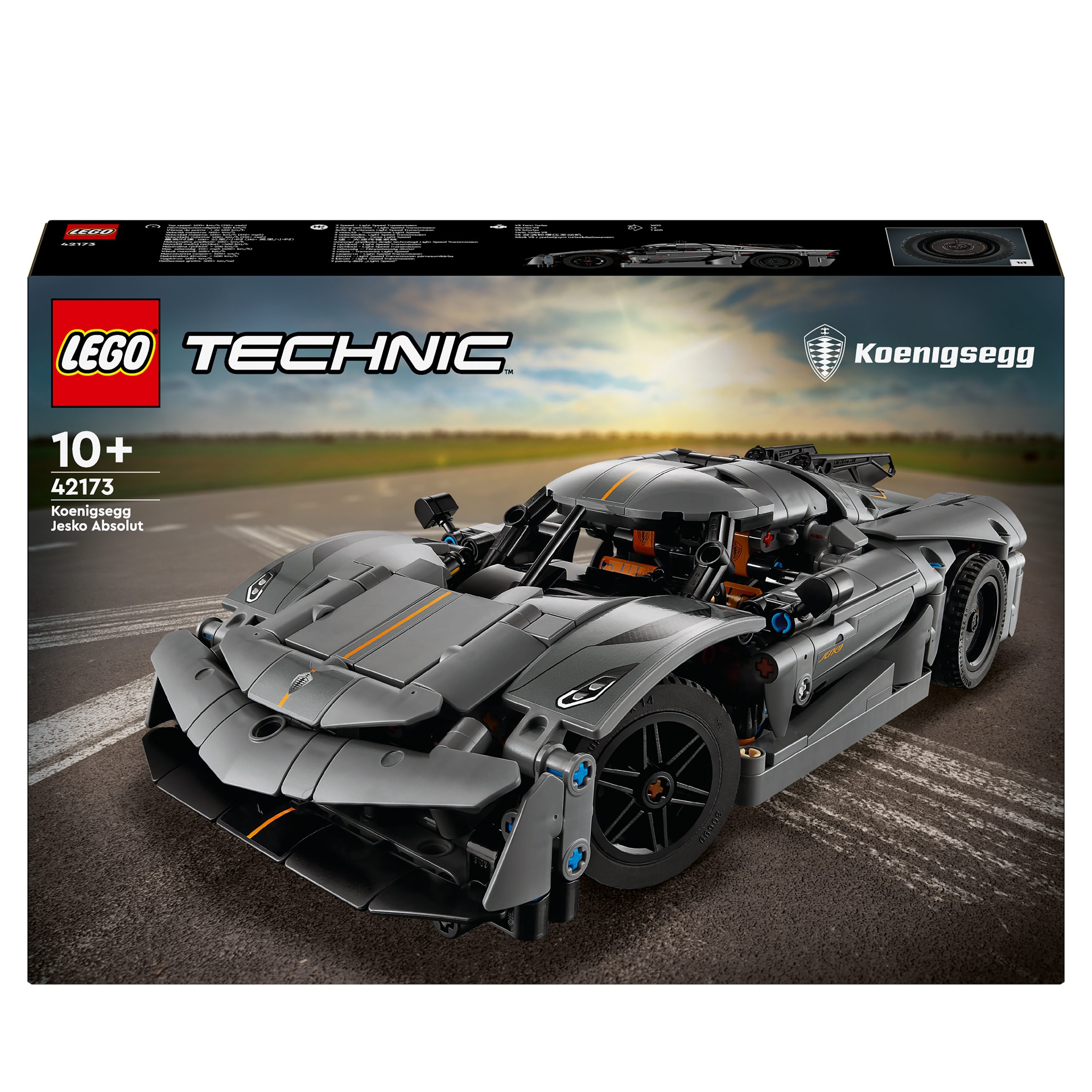 LEGO Technic 42173 Koenigsegg Jesko Absolut Szary Hipersamochód 801 el. - obrazek 2