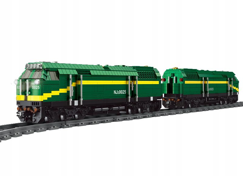 Klocki Mould King 12001 Zdalnie Sterowany Pociąg Kolejka NJ2 Diesel 2086 el. - obrazek 5