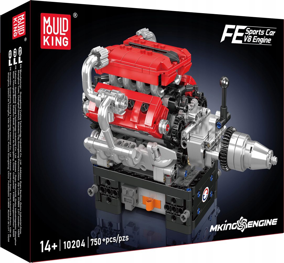 Mould King 10204 Engine Klocki konstrukcyjne Silnik V8 750 el. - obrazek 2