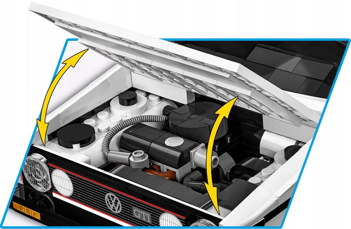 Klocki Cobi 24358 Volkswagen Golf GTI (1976-1983) - Executive Edition 1743 el. - obrazek 8