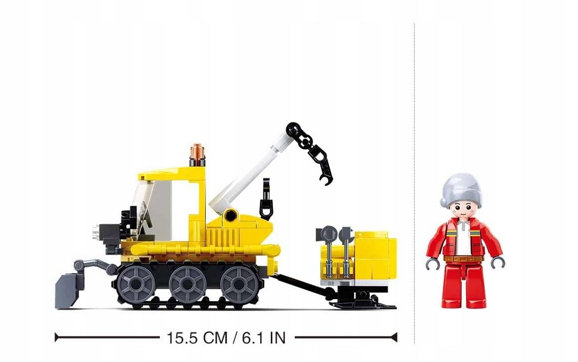 Klocki Sluban M38-B0952 - Ratunkowy Pług Śnieżny 145 el. - obrazek 5