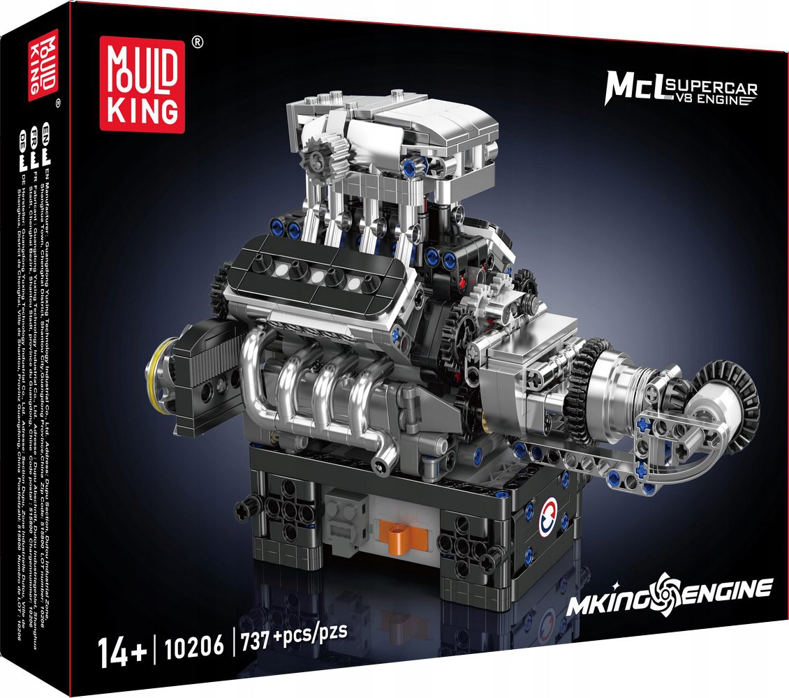 Klocki Mould King 10206 Silnik V8 737 el. - obrazek 3