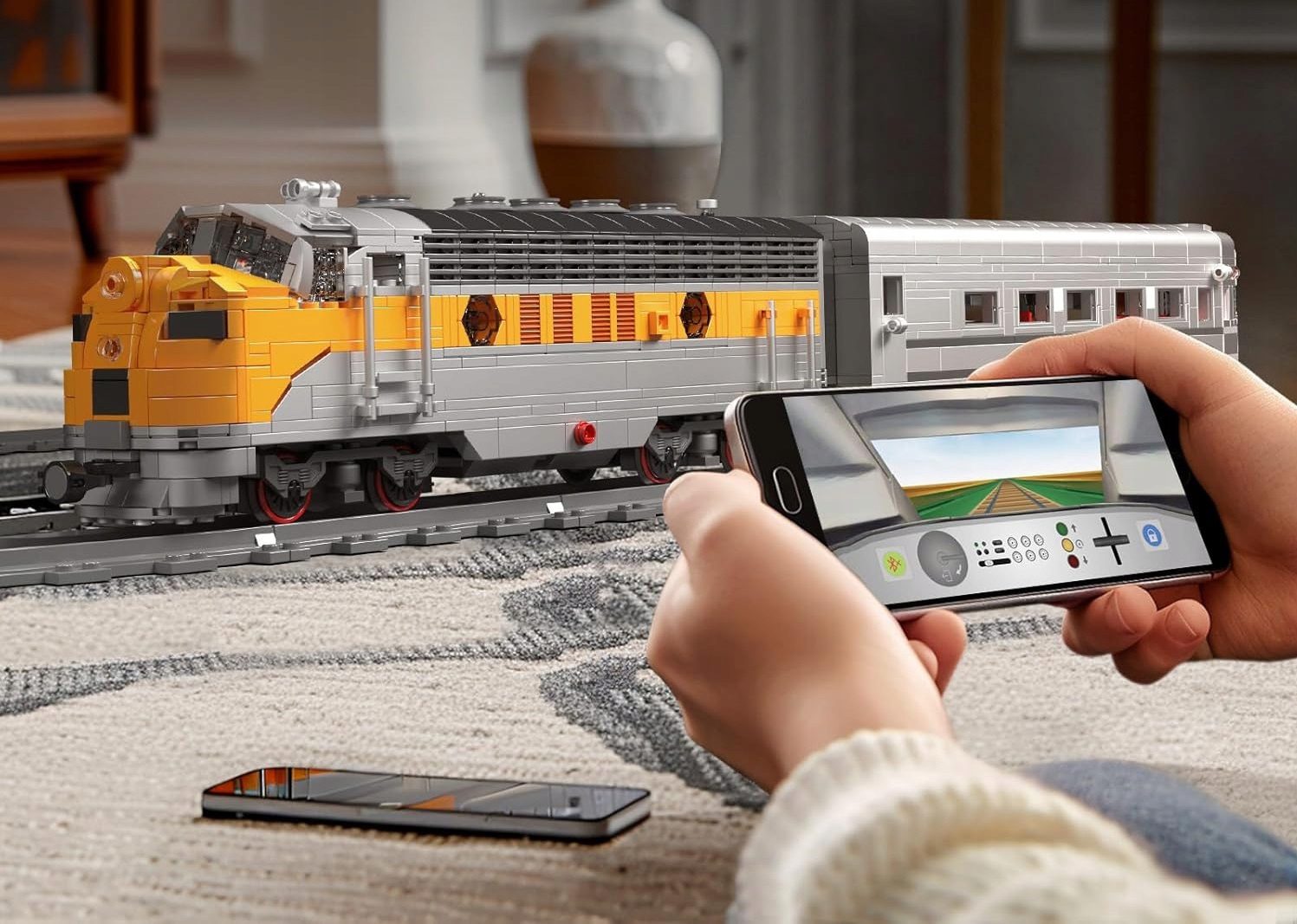 Klocki Mould King 12018s Lokomotywa Spalinowa EMD F7 WP 1751 el. - obrazek 11