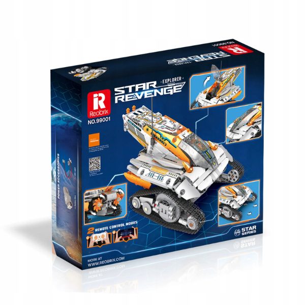Klocki Reobrix 99001 Zdalnie Sterowany Kosmiczny Czołg 700 el. - obrazek 4