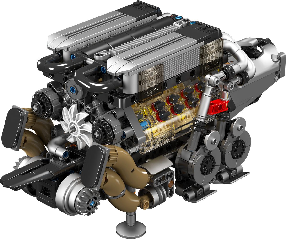 Klocki Mould King 10131 (W16) Silnik Szesnastocylindrowy 952 el. - obrazek 6