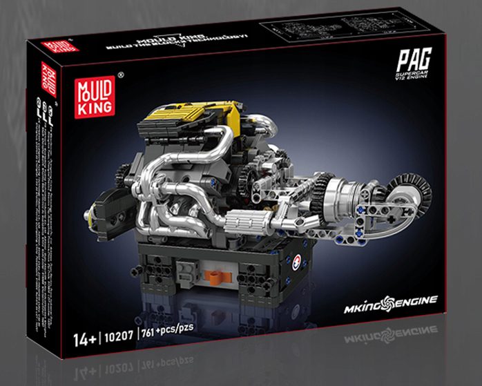 Mould King 10207 Engine Klocki konstrukcyjne 761 el. Silnik V12 - obrazek 6