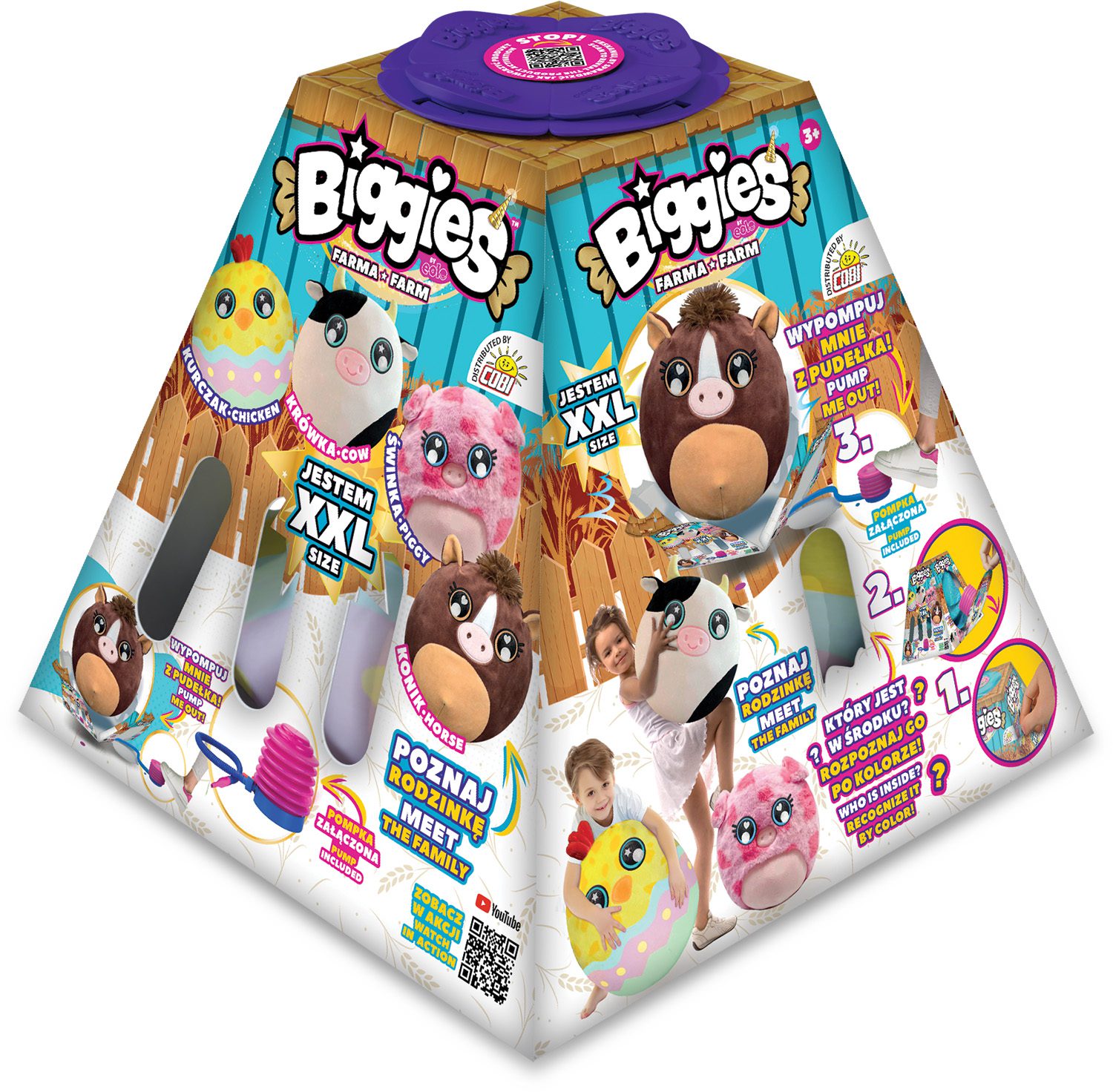 Cobi BIGGIES XXL - Maskotka do Pompowania Farma - KURCZAK - obrazek 7