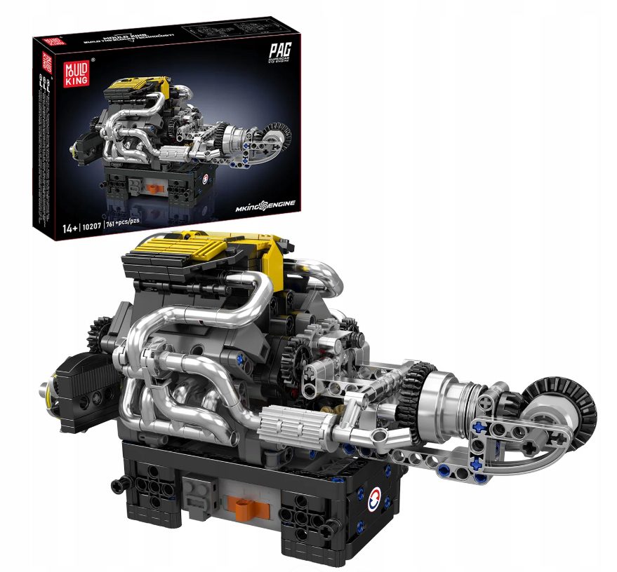 Mould King 10207 Silnik V12