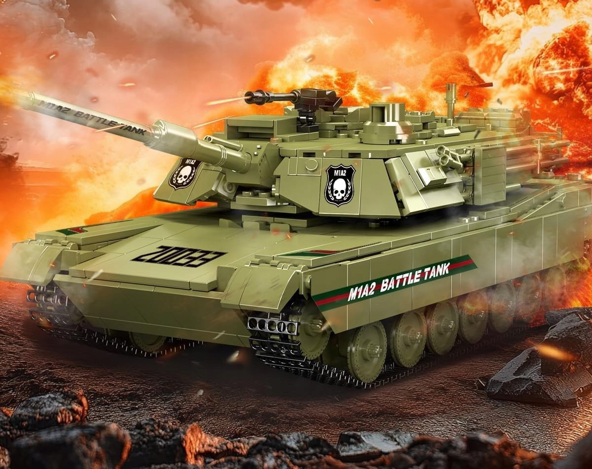 Klocki Mould King 20033 Zdalnie Sterowany Czołg M1A2 1168 el. - obrazek 4