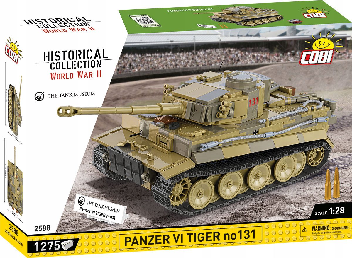 Klocki Cobi 2588 Czołg Panzer VI Tiger Tygrys 1275 el. - obrazek 5
