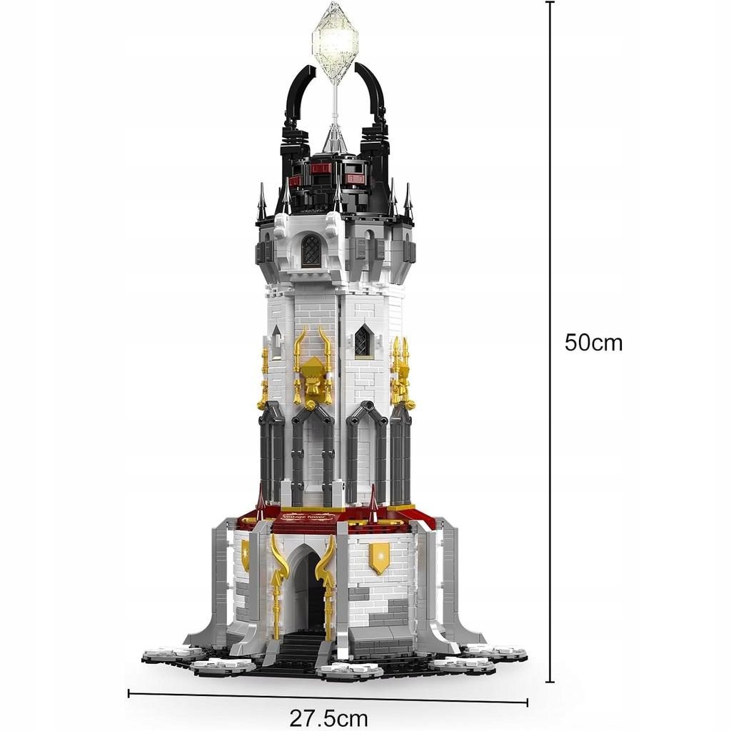 Klocki Mould King 16055 Średniowieczna Latarnia Morska LED 2199el. - obrazek 6