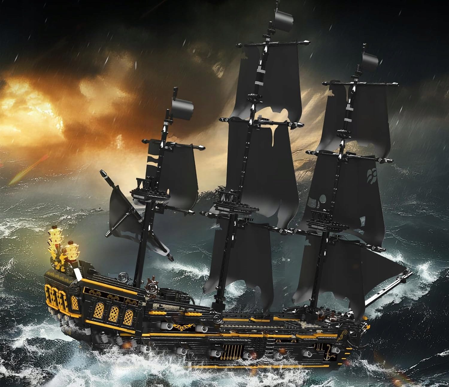 Klocki Mould King 13199 - Starek Piracki Widmo 3180 el. - obrazek 11