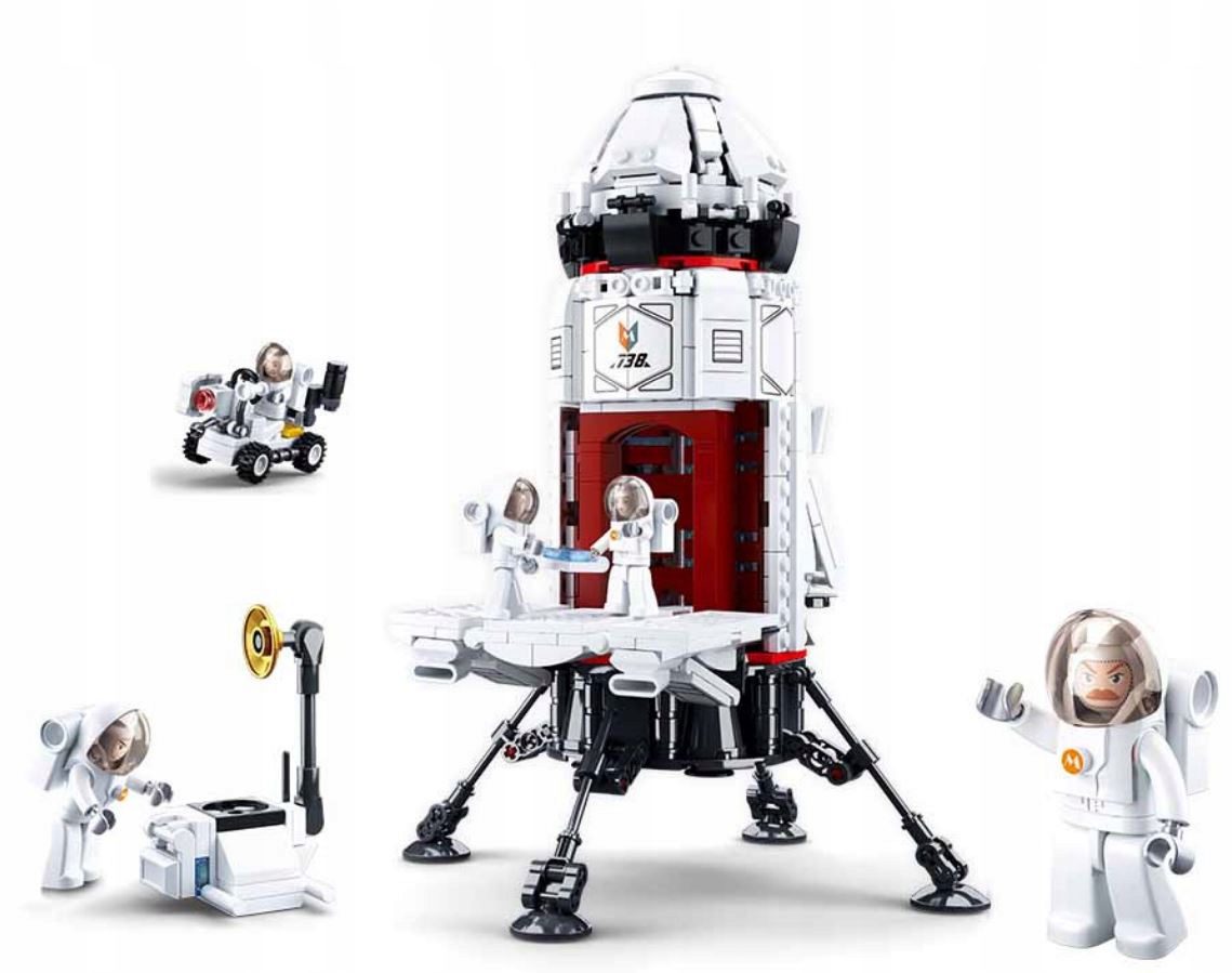 Klocki Sluban M38-B0738 - Kosmiczna Baza Badawcza 733 el. - obrazek 4