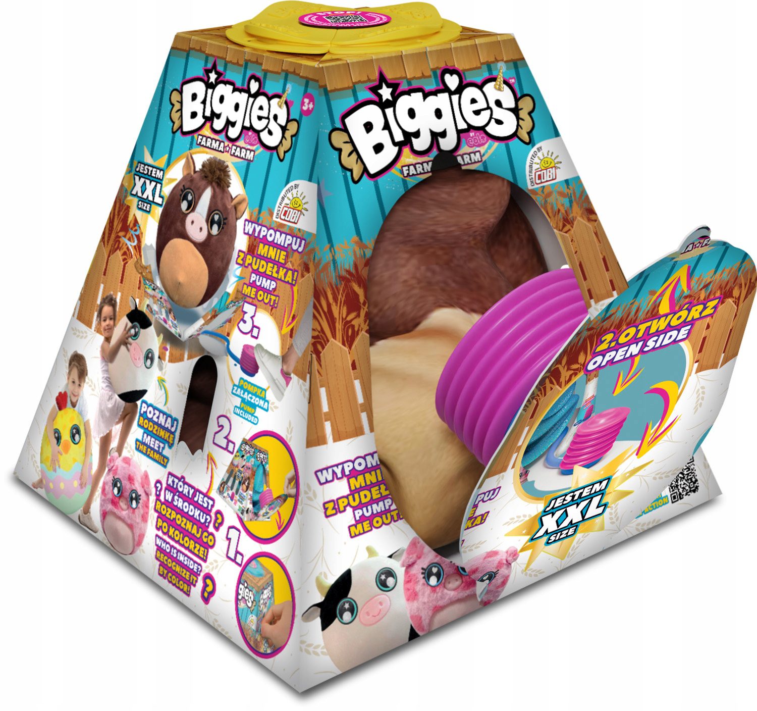 Cobi BIGGIES XXL - Maskotka do Pompowania Farma - KONIK - obrazek 4