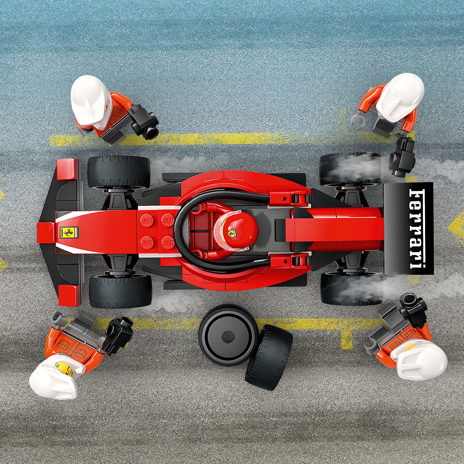 Lego City 60443 F1 Pit Stop i Mechanicy Ferrari 322 el. - obrazek 6