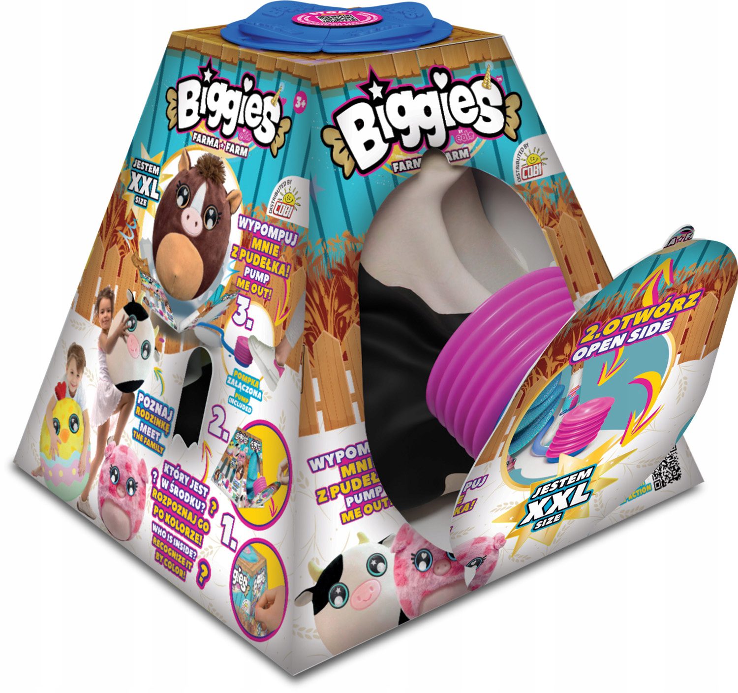 Cobi BIGGIES XXL - Maskotka do Pompowania Farma - KRÓWKA - obrazek 4