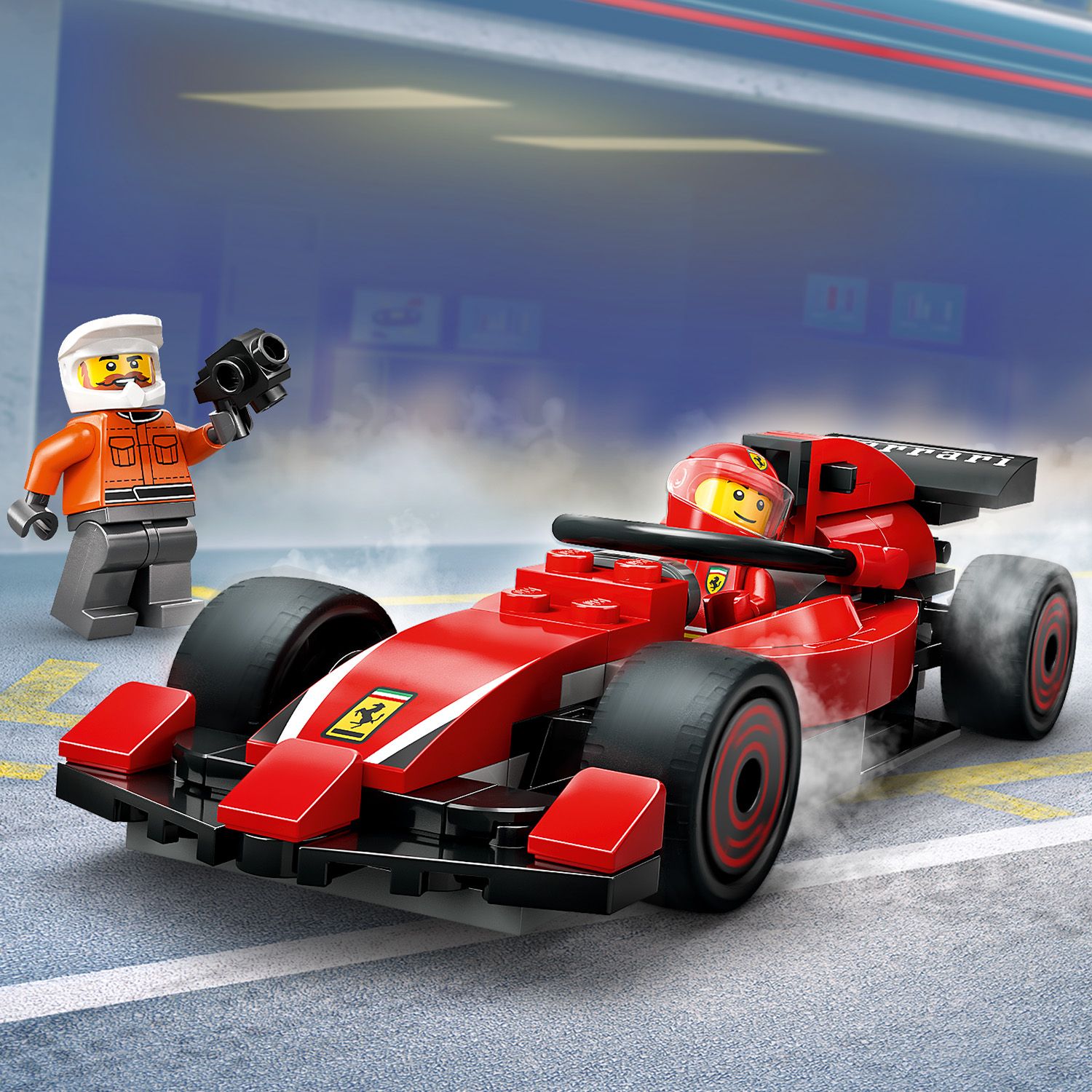 Lego City 60443 F1 Pit Stop i Mechanicy Ferrari 322 el. - obrazek 7