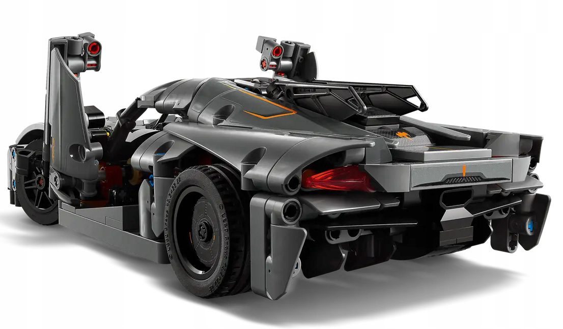 LEGO Technic 42173 Koenigsegg Jesko Absolut Szary Hipersamochód 801 el. - obrazek 13