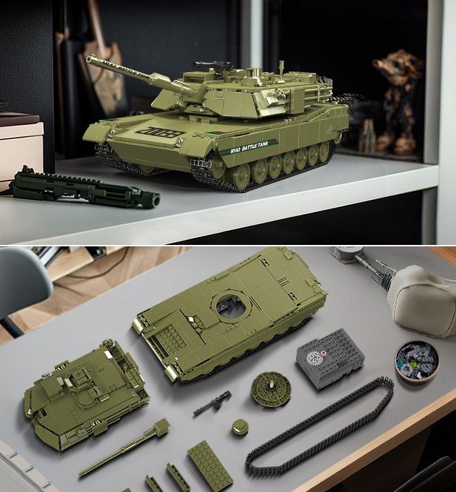 Klocki Mould King 20033 Zdalnie Sterowany Czołg M1A2 1168 el. - obrazek 7