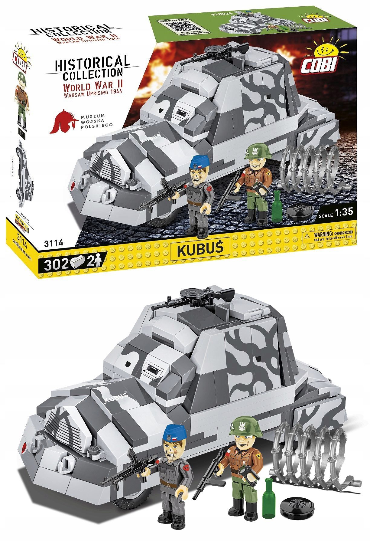 Klocki Cobi 3114 HC WWII Kubuś 302 el. - obrazek 9