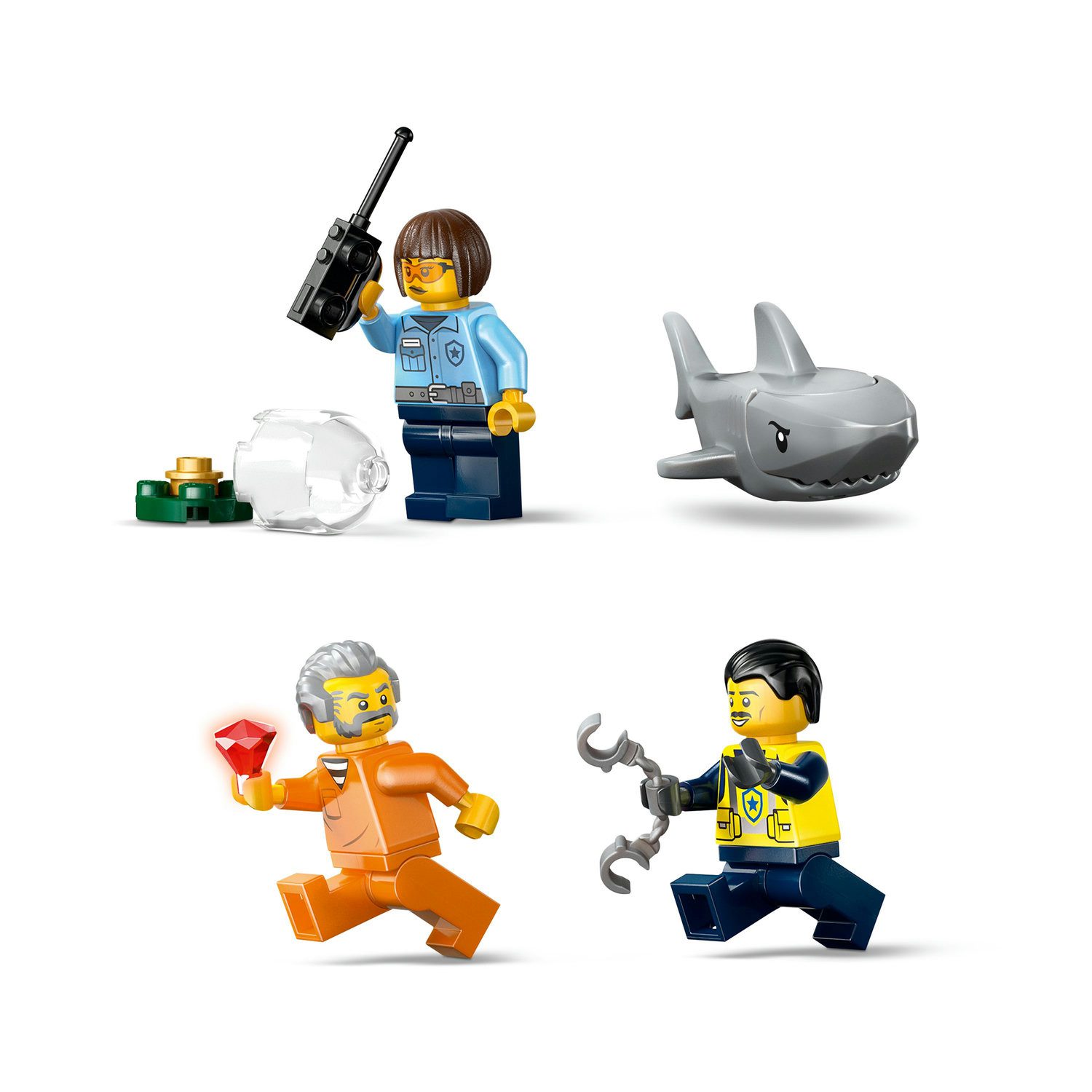 Lego City 60456 Pościg Łodzią Policyjną el. 264 - obrazek 4