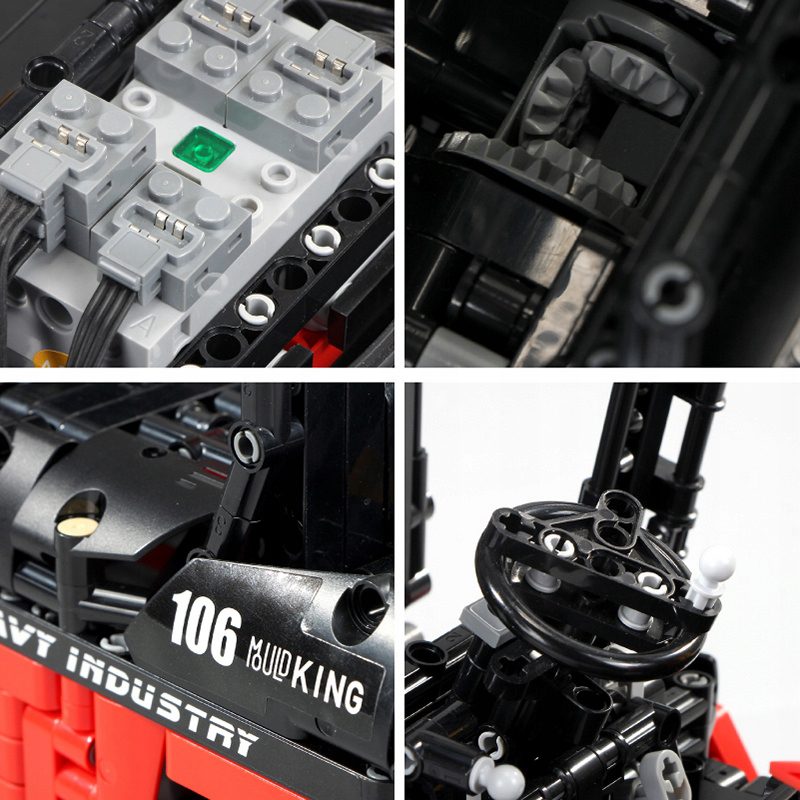 Klocki Mould King 13106S Zdalnie Sterowany Wózek Widłowy 1904 el. - obrazek 8