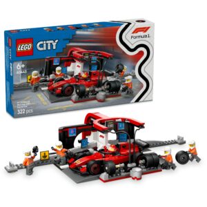 Lego City 60443 F1 Pit Stop i Mechanicy Ferrari 322 el.
