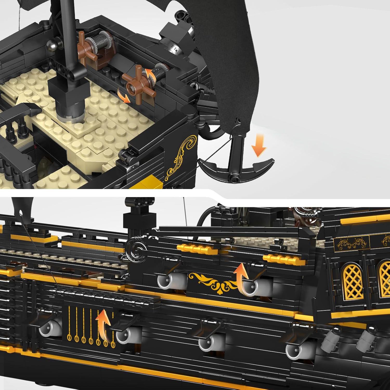 Klocki Mould King 13199 - Starek Piracki Widmo 3180 el. - obrazek 3