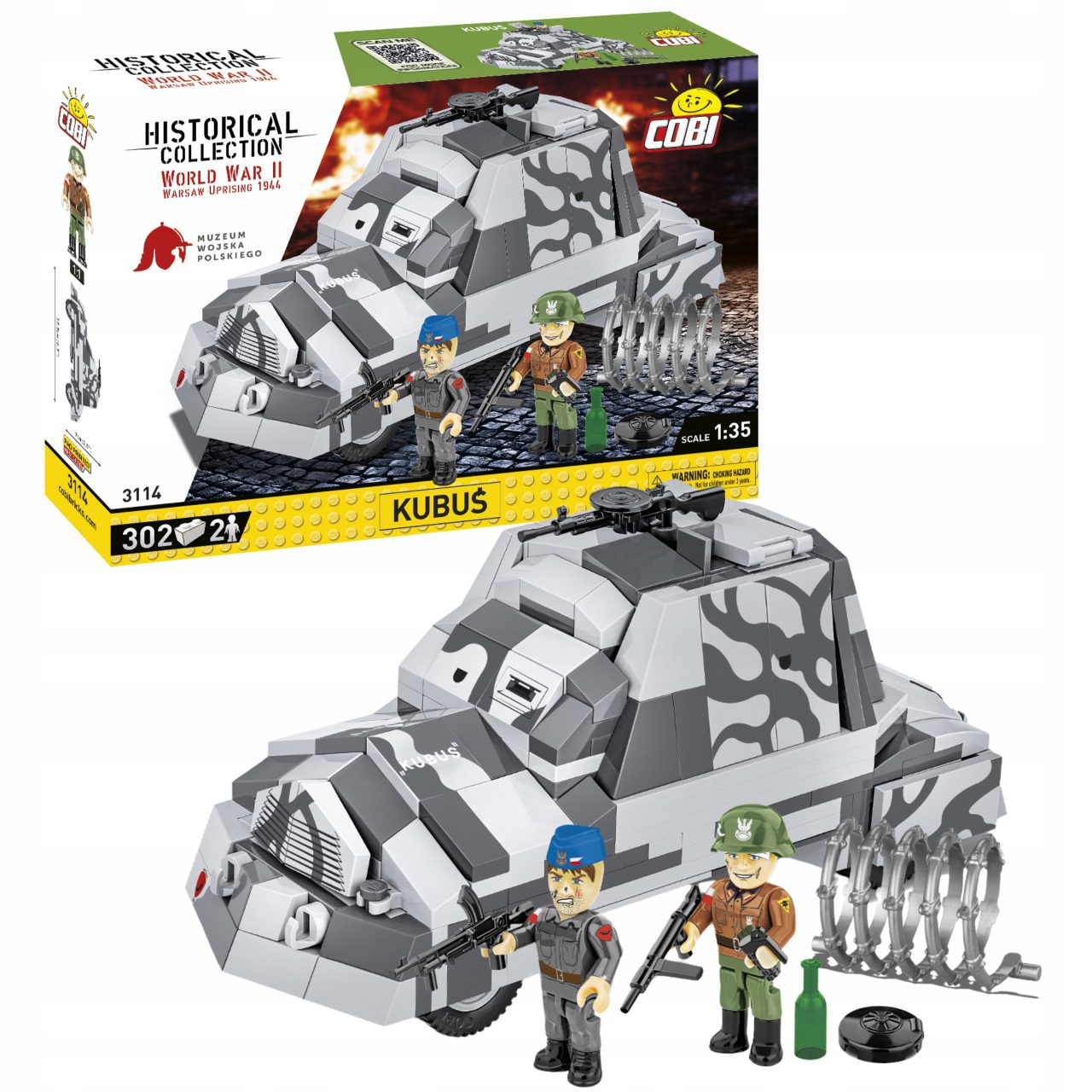 Klocki Cobi 3114 HC WWII Kubuś 302 el.