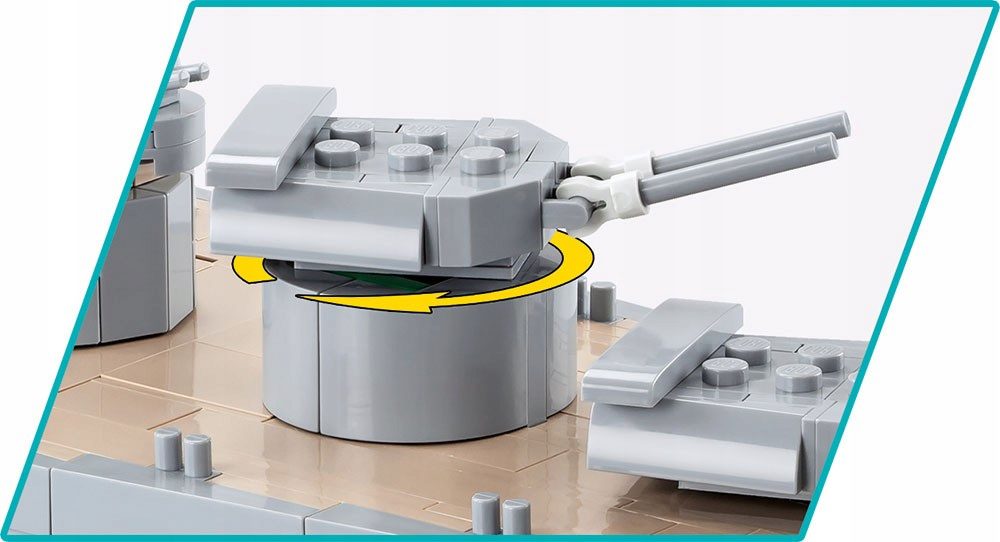 Klocki COBI 4830 HMS Hood – Brytyjski Krążownik Okręt Wojenny WWII 2613 el. - obrazek 7