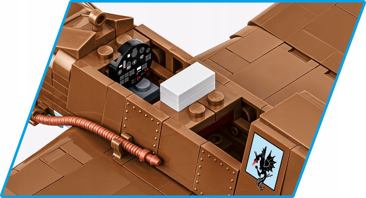 Klocki Cobi 5751 Lekki Bombowiec PZL.23 Karaś 586 el. - obrazek 6