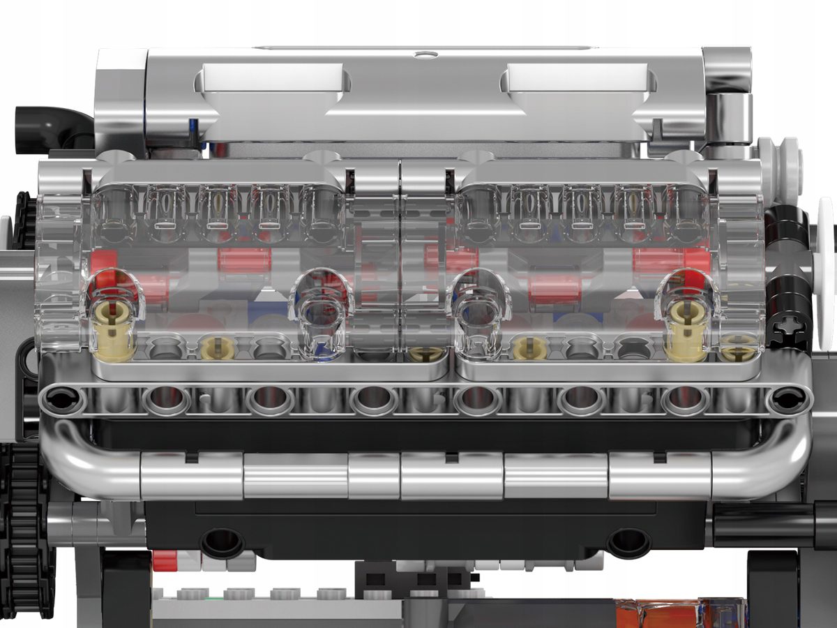 Klocki Mould King 10088S - Model Silnika V8 552 el. - obrazek 6