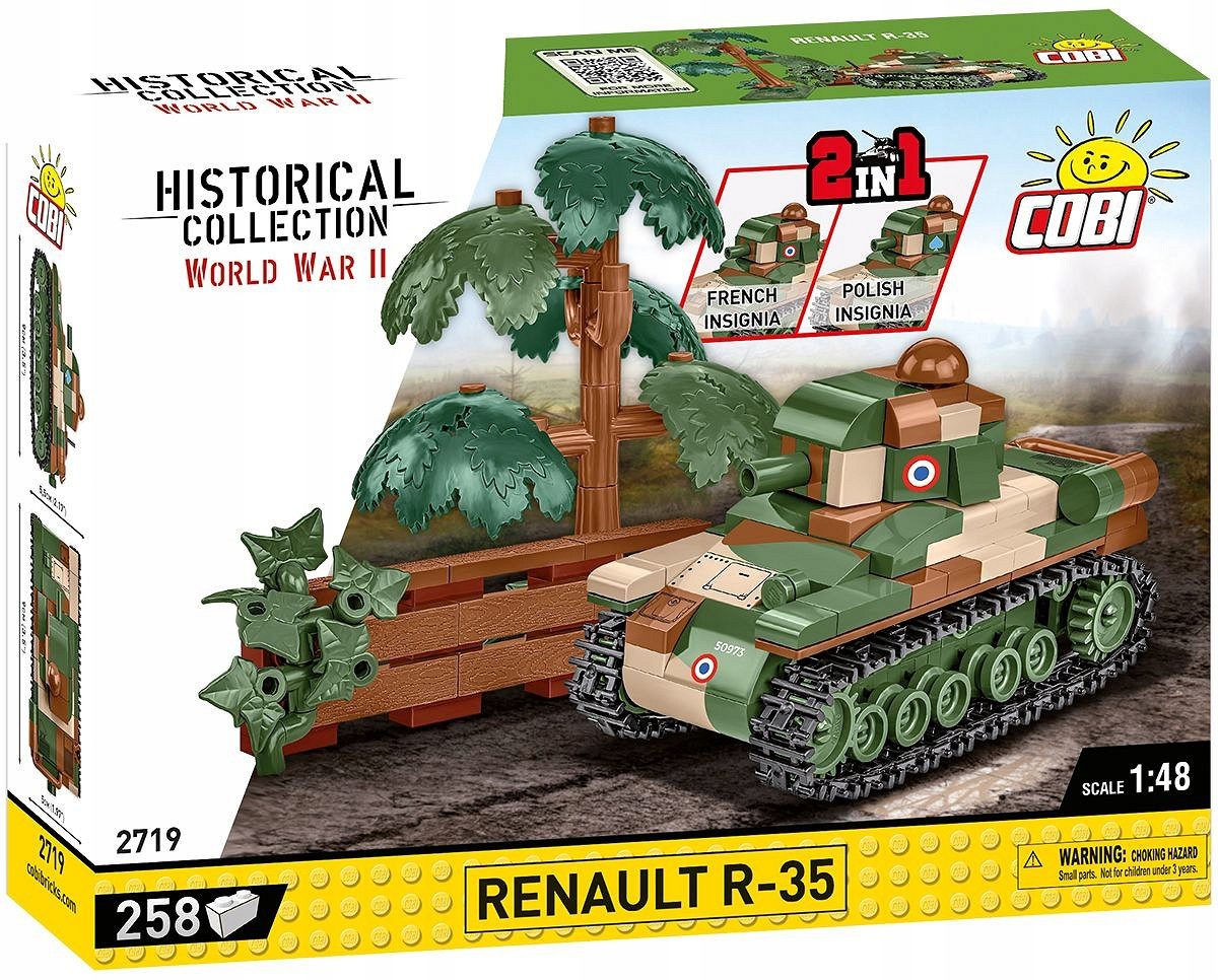Cobi 2719 Czołg Renault R-35 258 el. - obrazek 2