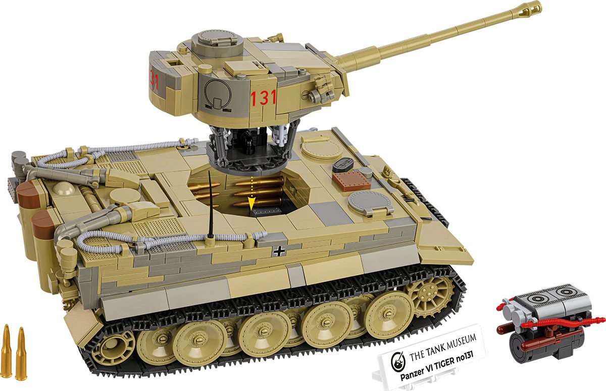 Klocki Cobi 2588 Czołg Panzer VI Tiger Tygrys 1275 el. - obrazek 2