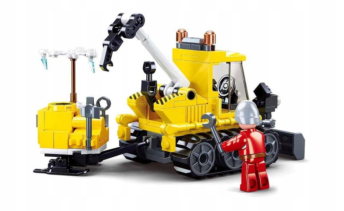 Klocki Sluban M38-B0952 - Ratunkowy Pług Śnieżny 145 el. - obrazek 3