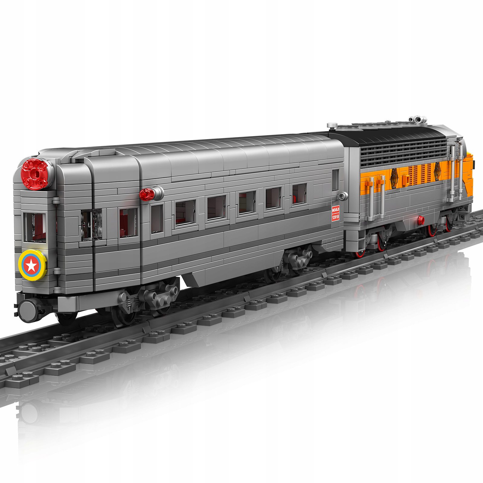 Klocki Mould King 12018s Lokomotywa Spalinowa EMD F7 WP 1751 el. - obrazek 3